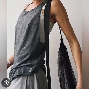 Free People Gray Knit Tank Top